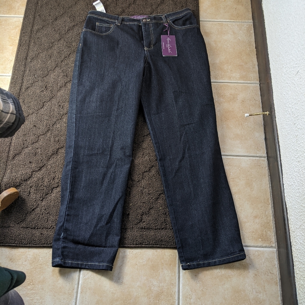 Gloria Vanderbilt Midnight Blue Straight Leg Jeans
